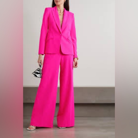 L'AGENCE Pink Wide Leg Pants - Picture 2 of 11